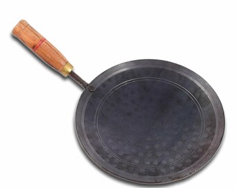Handgefertigtes Bügeleisen Tawa Utensil Chapati Kochgeschirr Küche Tava Roti Maker mit Griff