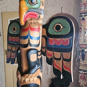 Little Big Horn Totem Wood Piquet indien 2 m