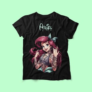 Collier/Sautoir tattoo tatouage punk hipster Ariel la petite sirène-Disney  - Neuf