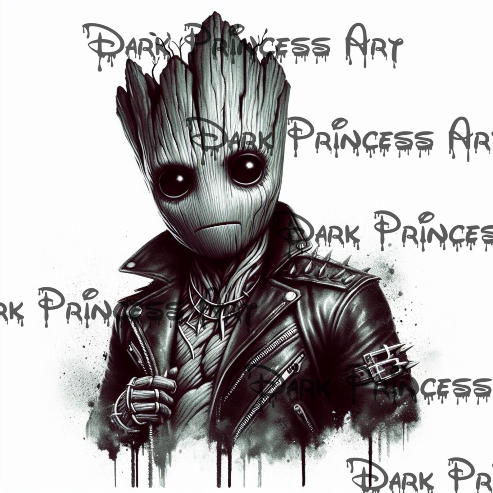 Punk Groot GROOT CLIPART BUNDLE - Marvel Digital Watercolor Png Printable Rock ...