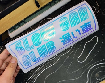 Slow Car Club Holographic Decal