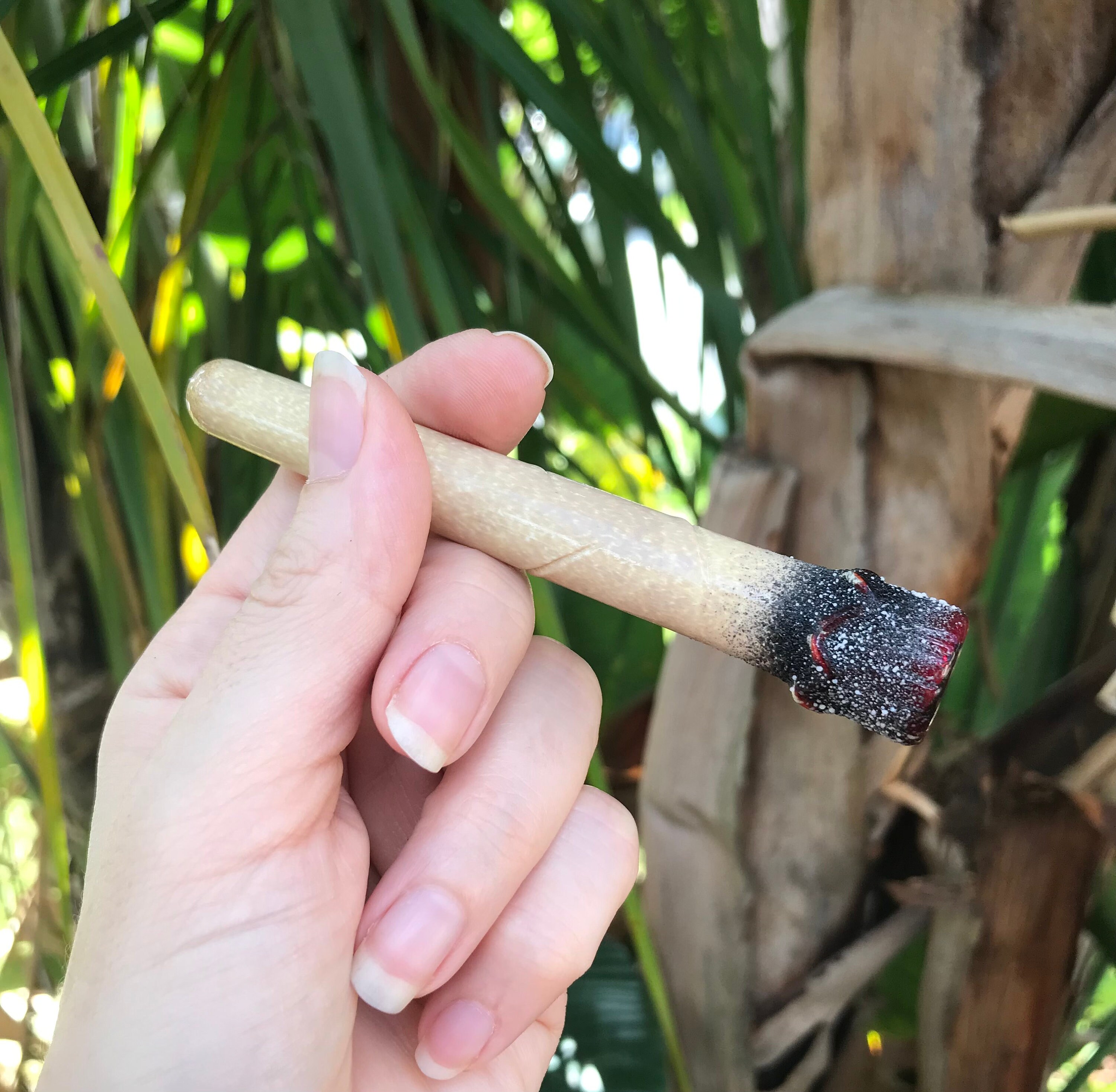 The Marley Glass Chillum Glass Pipe Handmade Glass Art Etsy