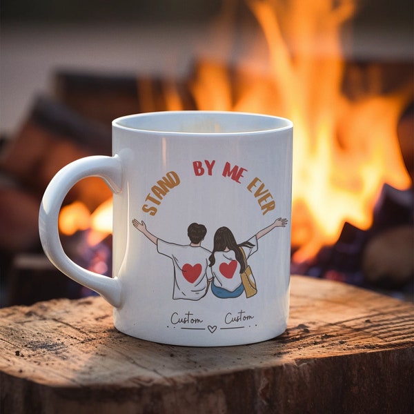 Taza Personalizada de amor y amistad, Taza personalizada para parejas, regalo para parejas, amantes del café, celebración de Aniversario