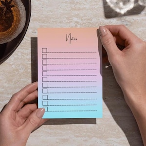 Notatniki Pastel Checklist, śliczne notatki samoprzylepne do organizacji, codzienny planer, prezenty dla uczniów, akcesoria na biurko, naklejki do dziennika