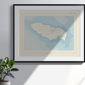 Carte de l'île de Groix, style ancien (Bretagne, Morbihan)