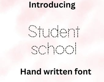 Tracing Font, font for school: Student & Teacher Practice (Digital)