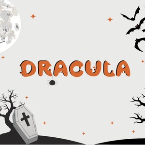 Halloween-Schrift, Display-Schrift, Dracula-Schrift, Handschrift-Schrift, Procreate-Schrift, Scary-Schrift, dekorative Schrift, Hexen-Schrift, Schrift-Download, Schrift