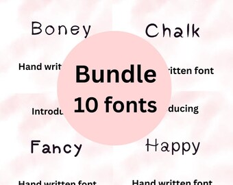 Bundle Handwritten Font, Hand writing Font, Good note, Cute Vol.2(OTF & TTF)