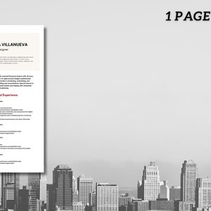Best Resume Template Design for Word, Mac Pages  Matching Cover Letter | Executive C-Suite Resume Format