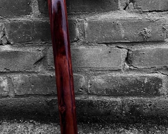 Forged High Carbon Steel Axe: Rose Wood Handle, Leather Sheath