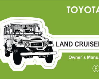 wan様　　オーダー専用ページ 1980 Toyota Land Cruiser Owners Manual | Model FJ40, BJ40, FJ43