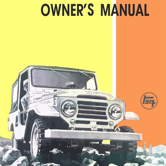 1960 Toyota Land Cruiser Owners Manual | Model FJ25 | Engine Type