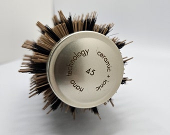 12 Units Ceramic nano thermal round brush and ionic technology #45mm