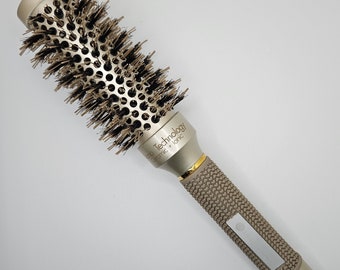 12 Units Ceramic nano thermal round brush and ionic technology #25mm