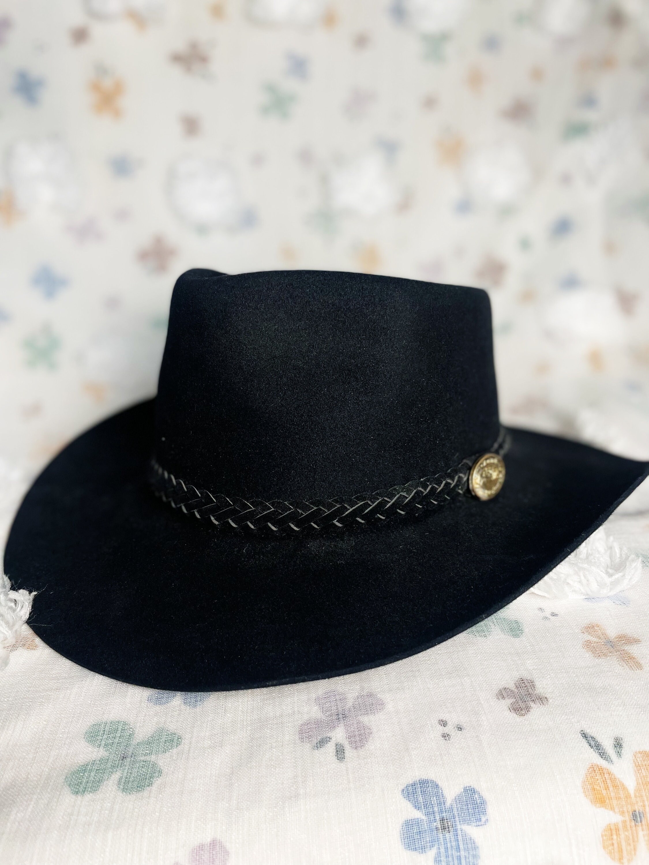 Australian Outback Collection Black Jackeroo Vintage Hat Sz 61 7 5/8 - Etsy