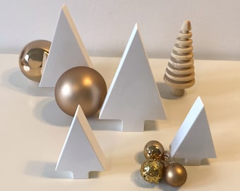 Set of 2 Christmas trees | simple & beautiful | Raysin, concrete, ceramic