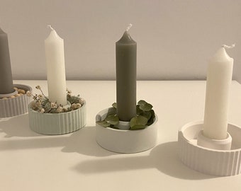 Candlestick for stick candles | Ceramic | Raysin