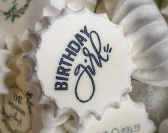 Galletas de merengue con logo