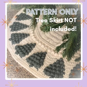 Bobble Christmas Tree Skirt- Crochet Pattern (Pattern .pdf DIGITAL DOWNLOAD ONLY)