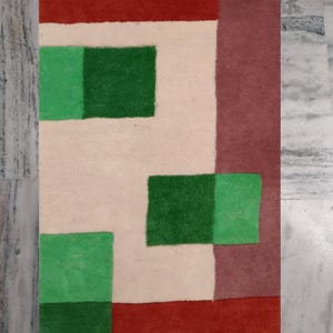 Modern Designer Abstract Rug Hand Tufted Wool Area Rug Modern Area Rug Handmade Area Rug Hand Tuft Rugs Modern Rugs Living Room Rugs