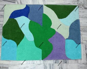 Handmade Tufted Rug,Living Room Rug,Area Rug,Art Rug,Custom Rug,3x5, 4x6, 5x8, 6x9, 8x10, 9x12 Personalized Rug,Colorful Rug,Kids Room Rug