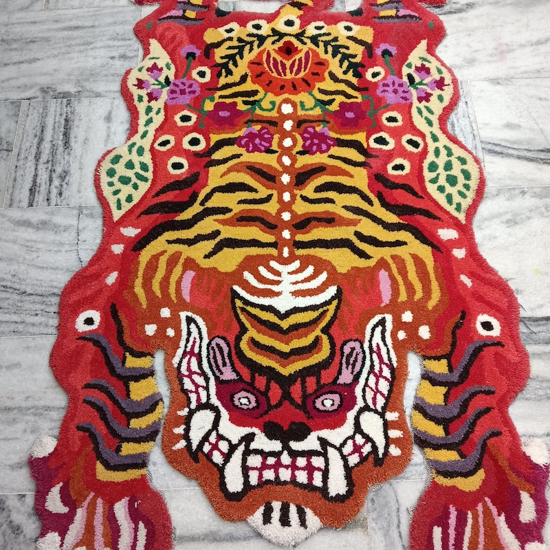 Tiger Rug - Etsy