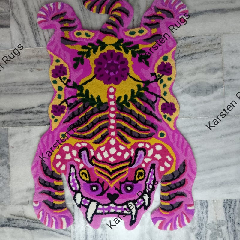 Tiger Rug - Etsy