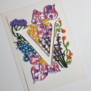 Cassetta delle lettere personalizzata quilling|biglietto quilling|lettera di carta|biglietto di congratulazioni|regalo quilling|regalo di compleanno| cassetta delle lettere