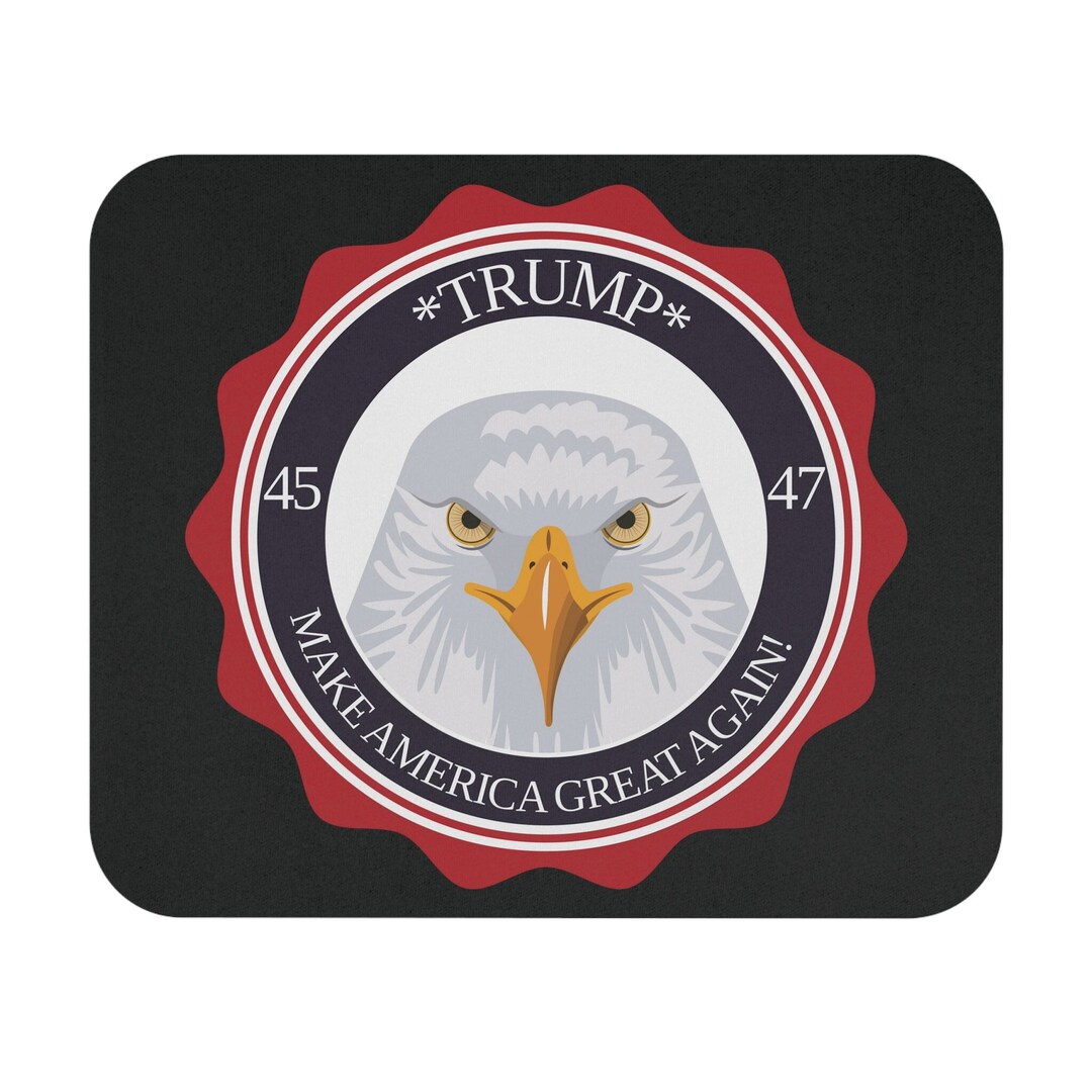 Trump MAGA Subdued Black And Gray Patch - 3x2 Inch PVC With