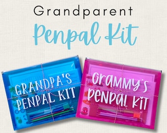 Grandparent Penpal Kit | Letter Writing Kit for Grandparents | Grandma Grandpa Gift