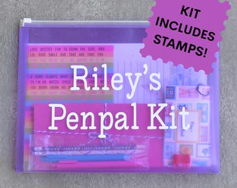 The Classic Forget-Me-Not Kit - Girl's Penpal Kit - Moving Gift for Kids - Camp Writing Set