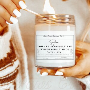 Valentine&#39;s Day Candle Personalized Candle Custom Candle Gift Scented Candles Soy Candle Girlfriend Gift Natural Soy Candle  Valentine Gift