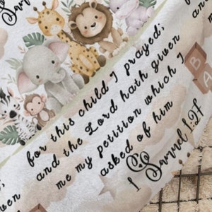 For this Child I Prayed Blanket for Baby Nursery Decor Blanket Bible Blanket Christian Blanket for Babies Baby Shower Gift Religious Throw