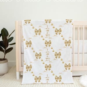 Religious Baby Blanket with Scripture Christian Nursery Decor Scripture Baby Blanket Religious Baby Shower Gift Dedication Gift for Newborns