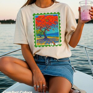 Comfort Colors Puerto Rico Shirt Flamboyán Concert Outfit Shirt Puerto Rico Gifts Vacation Tee PR Shirt Souvenir Travel Shirt Pe-erre Shirt