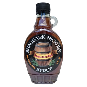 Bourbon Barrel Aged - Handcrafted, Shagbark Hickory Syrup