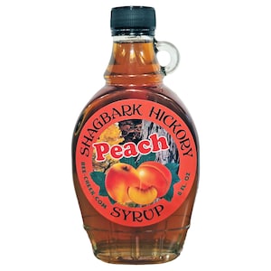 Peach - Handcrafted, Bee Creek Shagbark Hickory Syrup