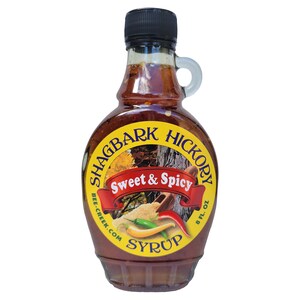 Sweet & Spicy - Handcrafted, Bee Creek Shagbark Hickory Syrup