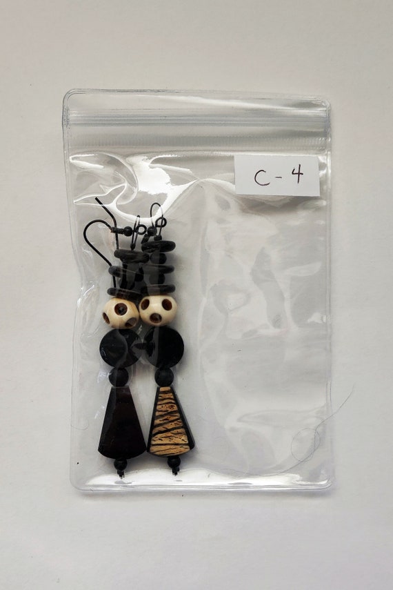 C-4 Earrings - mixed media - image 2