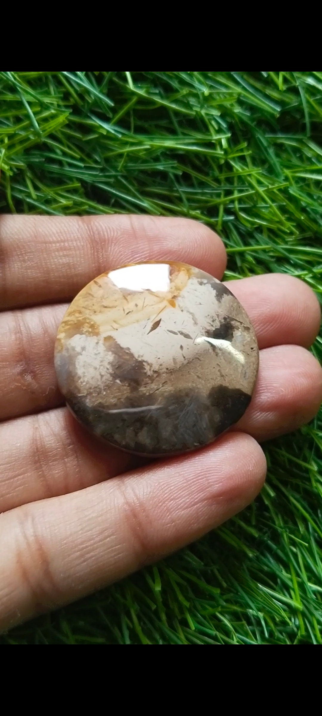 Attractive Natural Bat Cave Jasper Cabochon, Polished Bat Cave Jasper