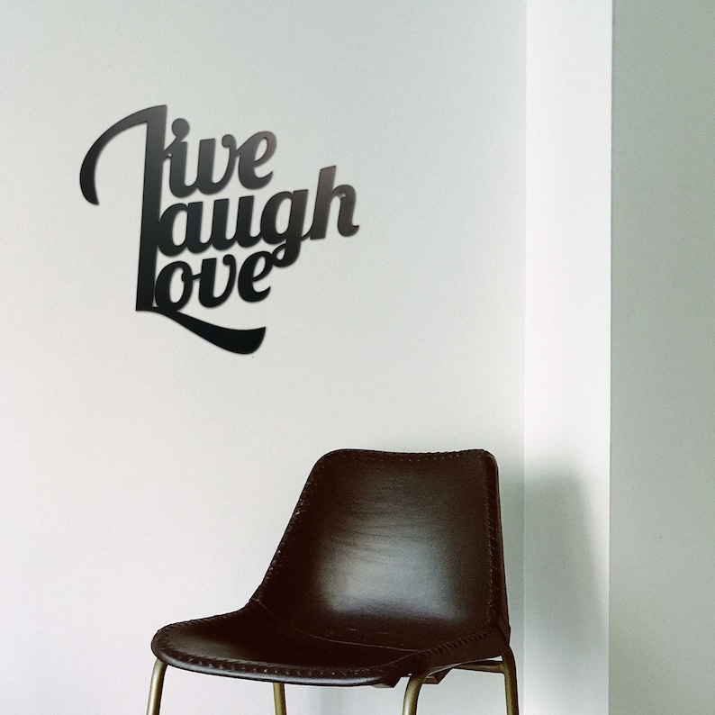 Live Laugh Love Metal Wall Art Etsy