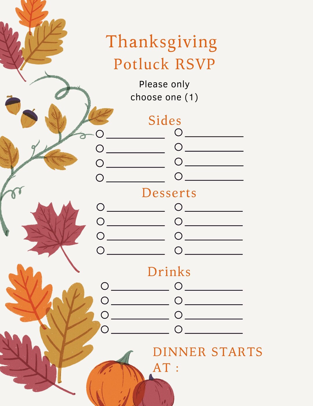 Thanksgiving Potluck Sign up Sheet Food RSVP Thanksgiving Etsy thanksgiving-potluck-sign-up-sheet-food-rsvp-thanksgiving-etsy