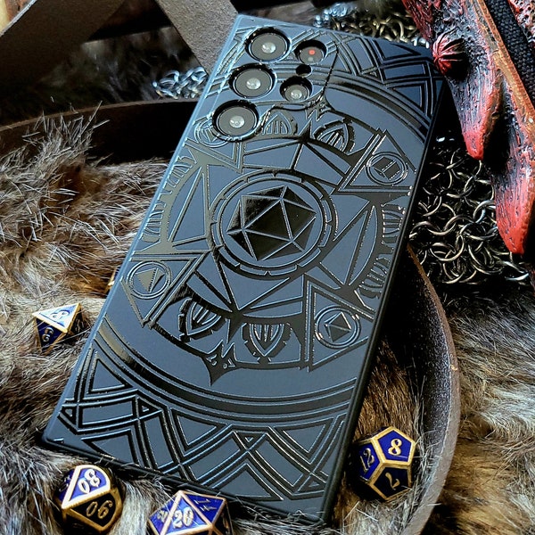 Funda para teléfono Polyhedron / Glossy D20 / ¡Disponible para iPhone, Galaxy S, Galaxy Z, Galaxy A, teléfonos Pixel y más!