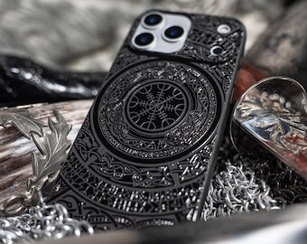 Aegishjalmur | Helm of Awe Phone Case | Available for iPhone, Galaxy S, Galaxy Z, Galaxy A, Pixel Phones and More!