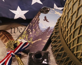 Azure Skies | National Parks Patriotic Phone Case | Available for iPhone, Galaxy S, Galaxy Z, Galaxy A, Pixel Phones and More!