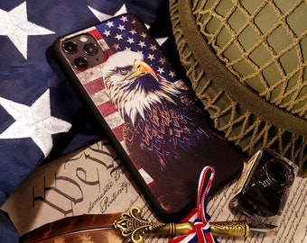 Proud | Patriotic Eagle Phone Case | Available for iPhone, Galaxy S, Galaxy Z, Galaxy Note, Galaxy A, Pixel Phones and More!
