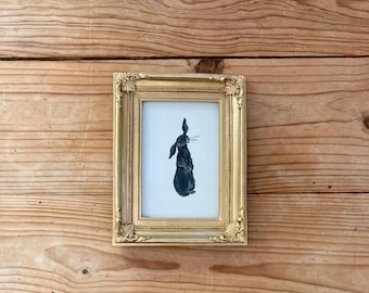 ORIGINAL Bunny Oil Painting / Farmhouse Decor / Country Cottage Decor / Cute Bunny / Gifts for Bunny Lovers / Rabbit Painting / Rabbit Art