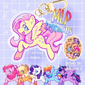 MLP Mane Six Acrylic Keychains