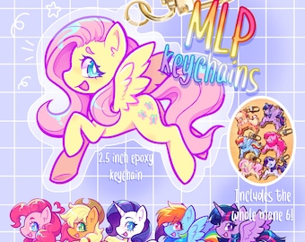 MLP Mane Six Acrylic Keychains