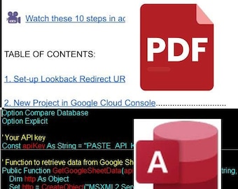 Google Form for MS Access --> 10-Step Guide + Code